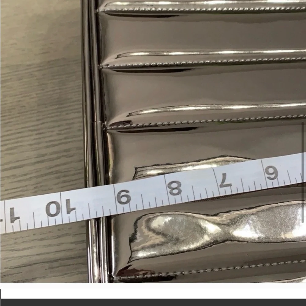 Lancôme Silver (Gun Metal) Colored Travel Case Measures 9x12x4’ 🌳🆕🌳.